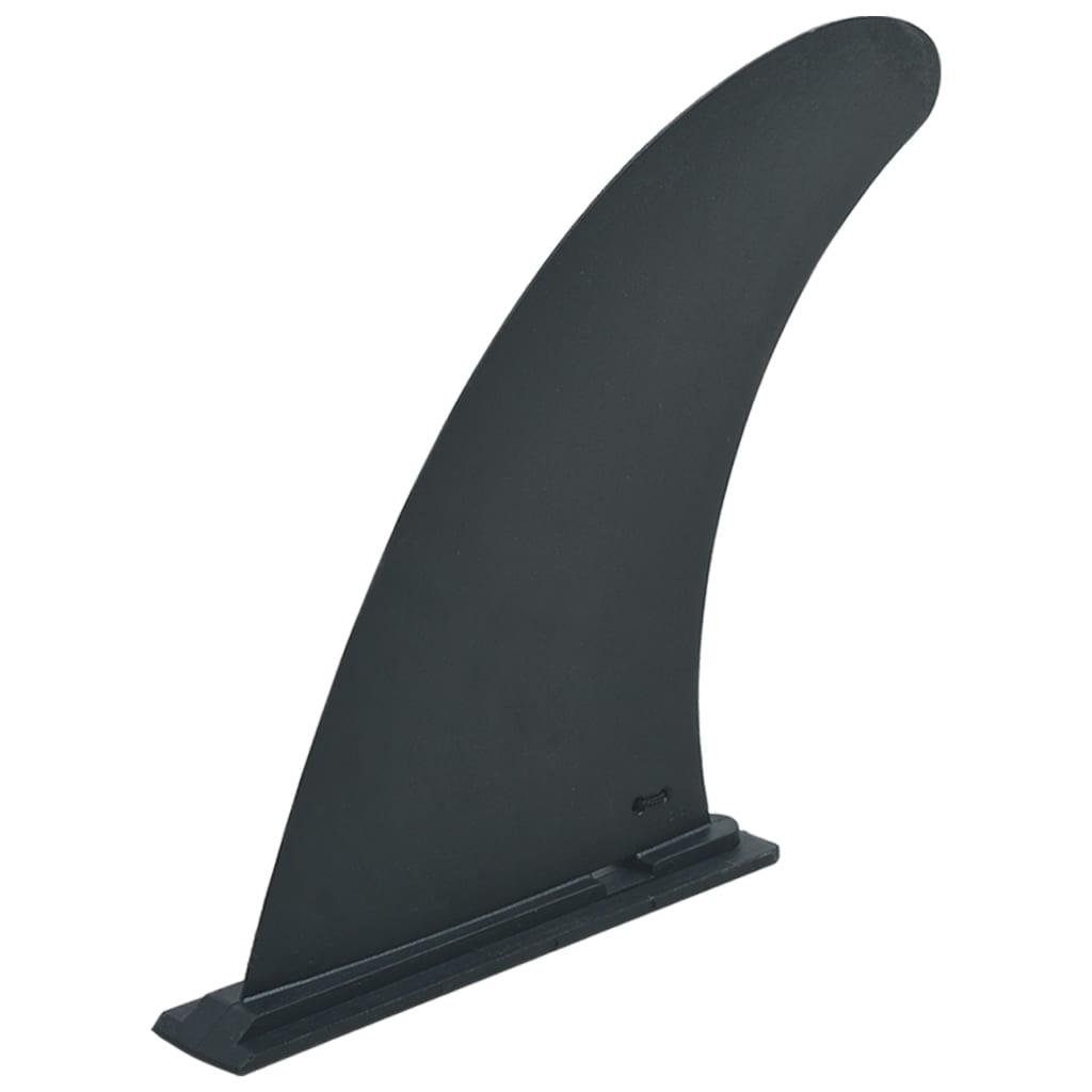 Center Fin For Stand Up Paddle Board 18.3X21.2 Cm Plastic Black