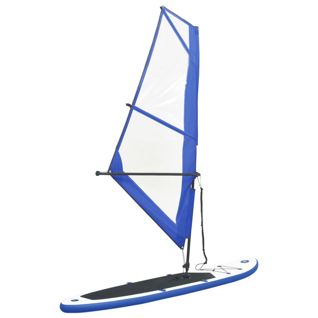 Inflatable Stand Up Paddleboard With Sail Set And White