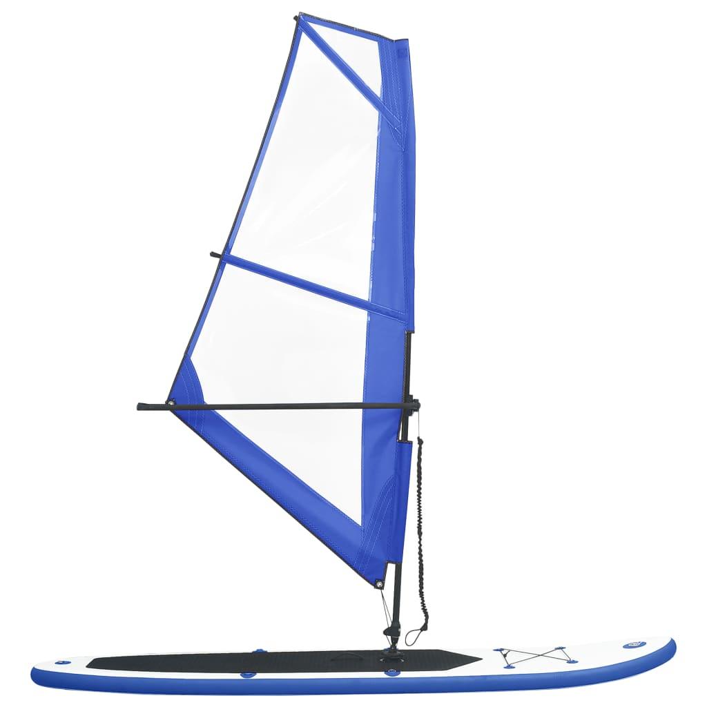 Inflatable Stand Up Paddleboard With Sail Set And White