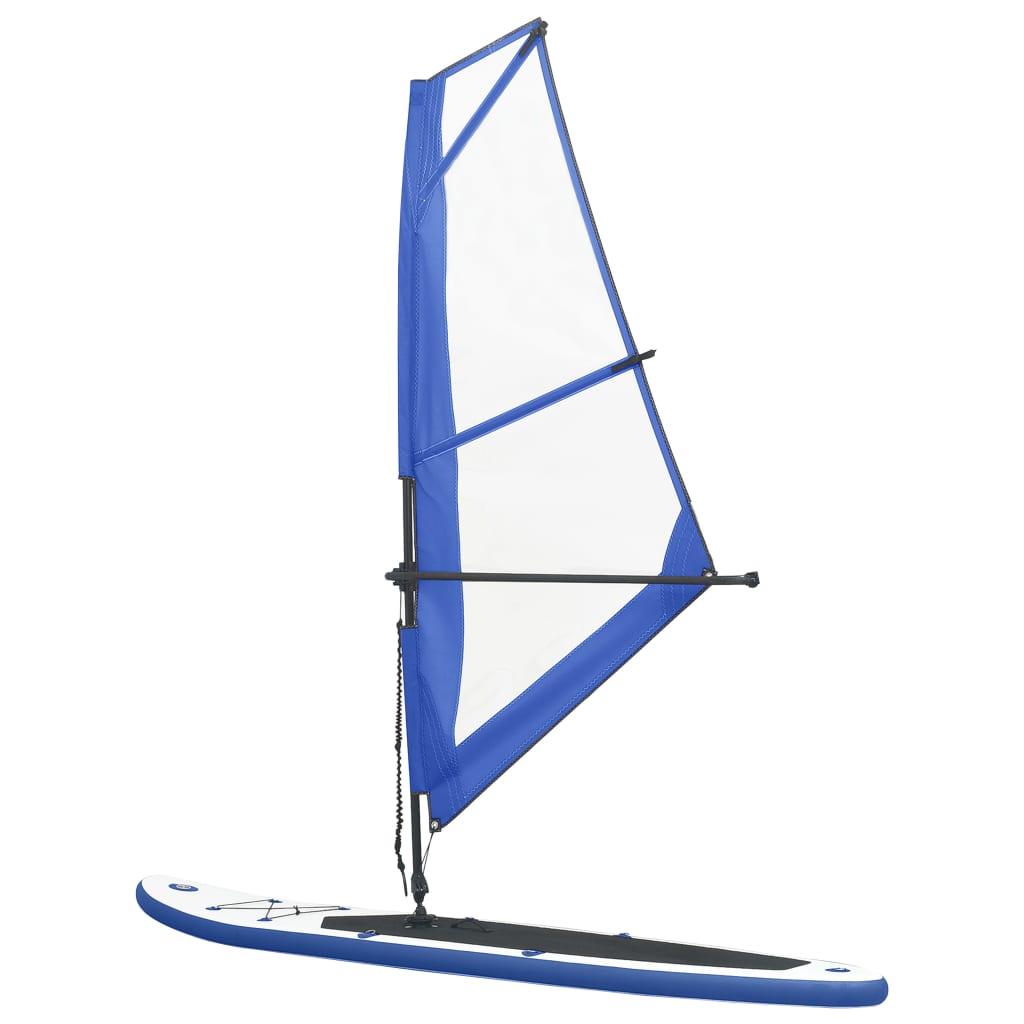 Inflatable Stand Up Paddleboard With Sail Set And White