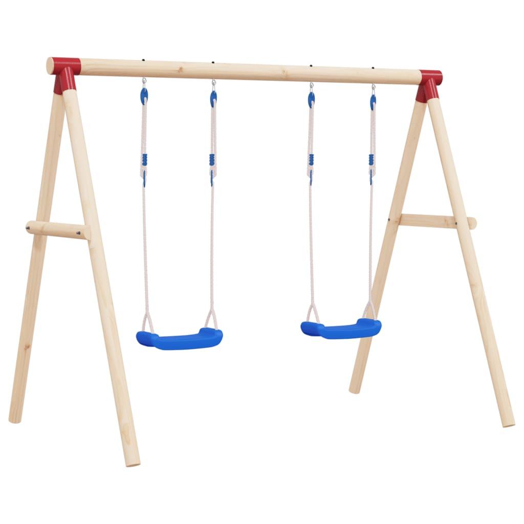 Swing Seats With Ropes 2 Pcs Blue 37X15 Cm Polyethene