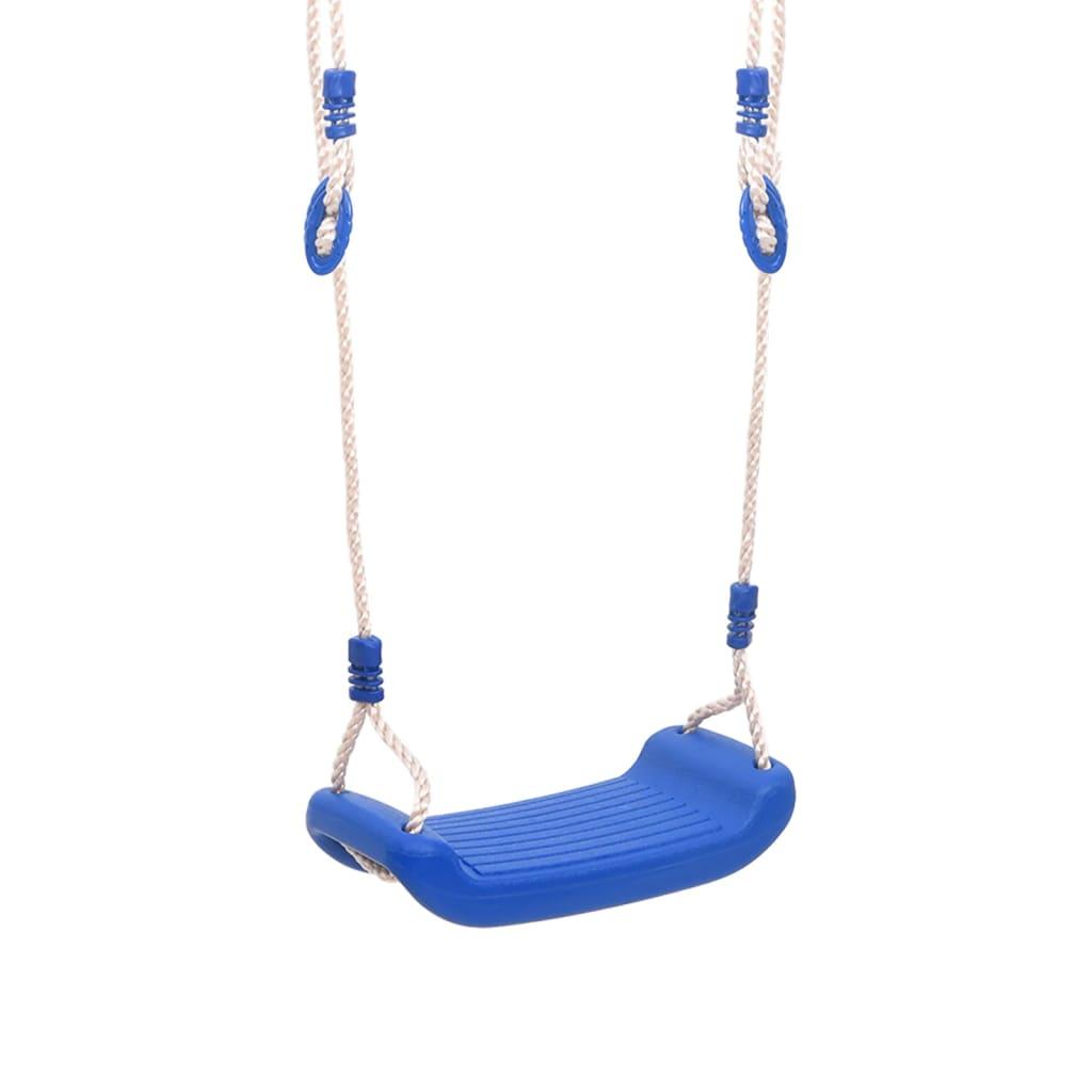 Swing Seats With Ropes 2 Pcs Blue 37X15 Cm Polyethene