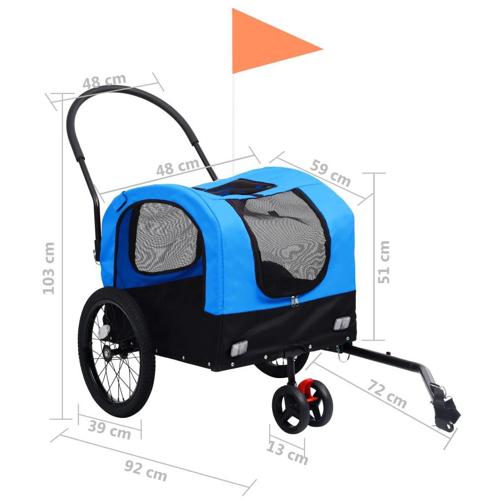 2-In-1 Pet Bike Trailer & Jogging Stroller