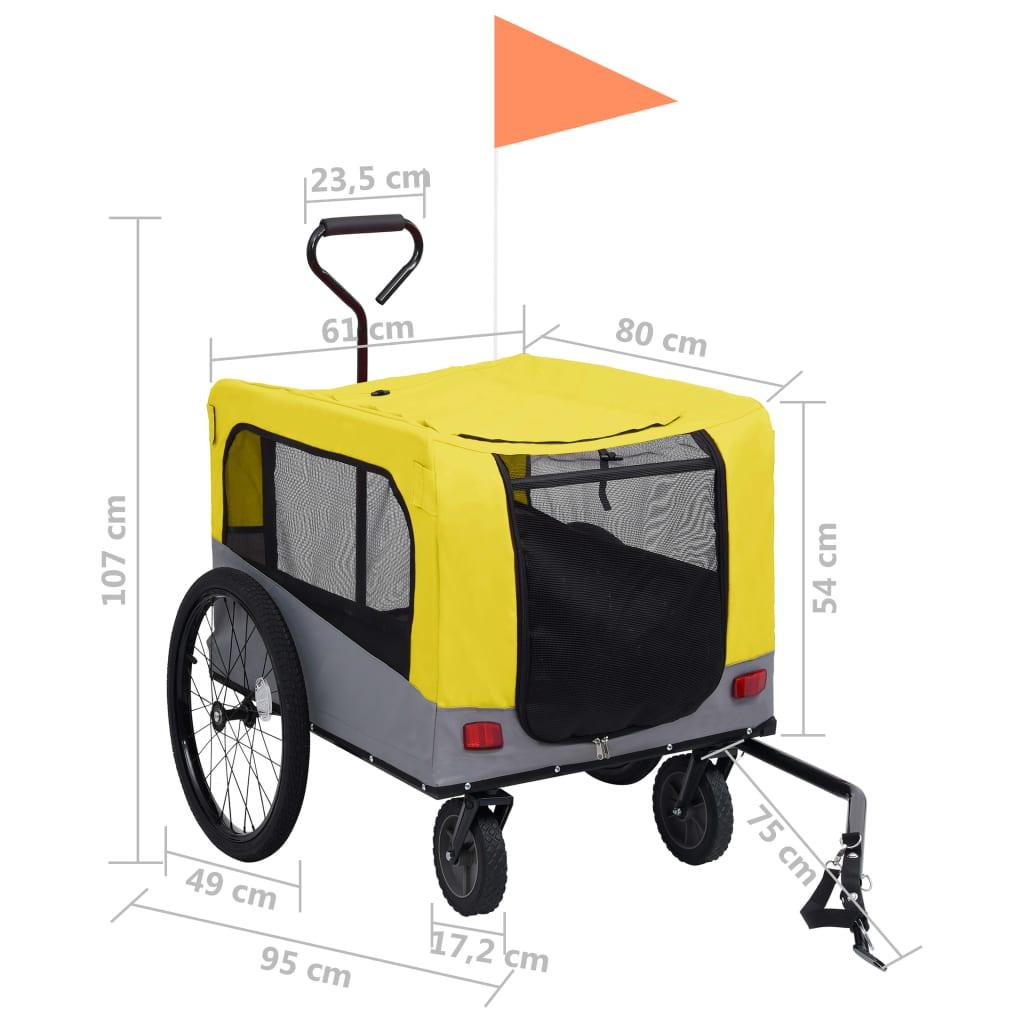 2-In-1 Pet Bike Trailer & Jogging Stroller