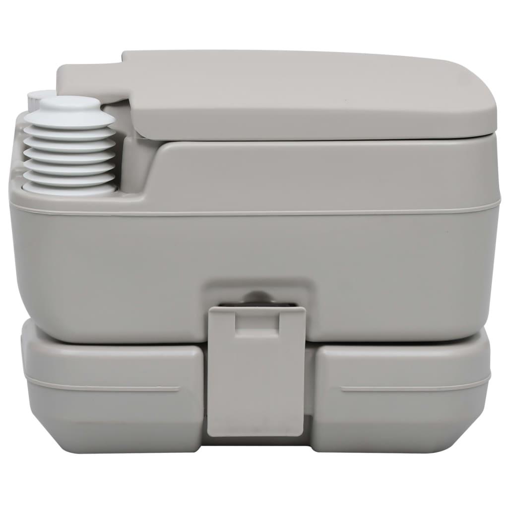 Portable Camping Toilet Grey 10+10 L