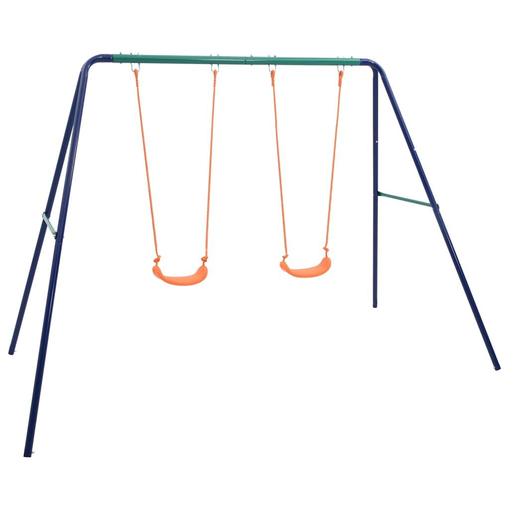 Swing Set With 2 Seats Steel