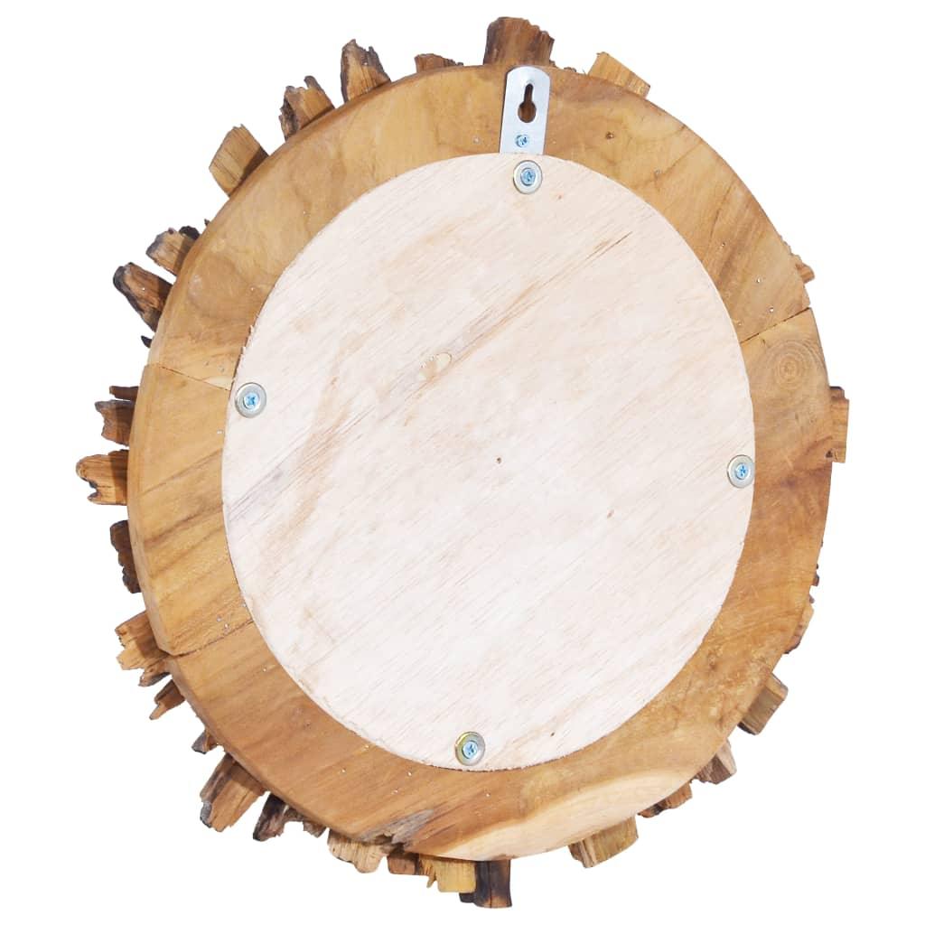 Wall Mirror 60 Cm Teak Round