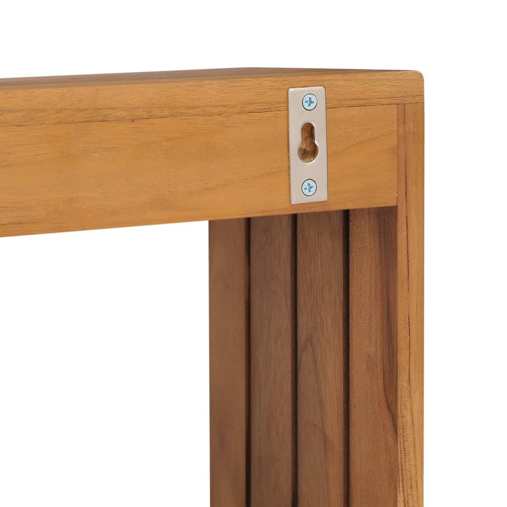 Wall-Mounted Towel Rack 35X20X35 Cm Solid Teak Wood