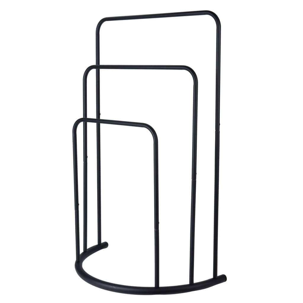 Bathroom Solutions Standing Towel Rack 49.5X75 Cm Metal Black