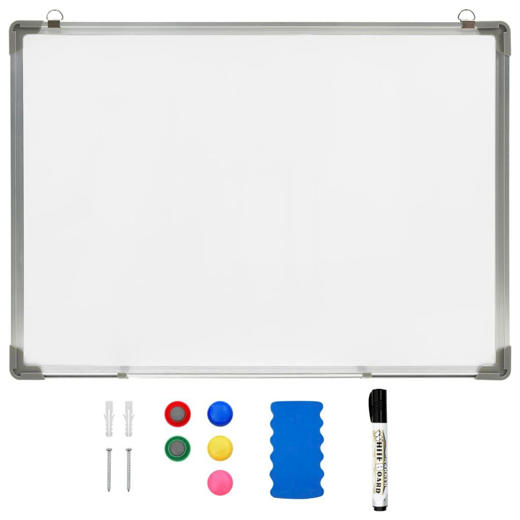 Magnetic Dry-Erase Whiteboard White Steel