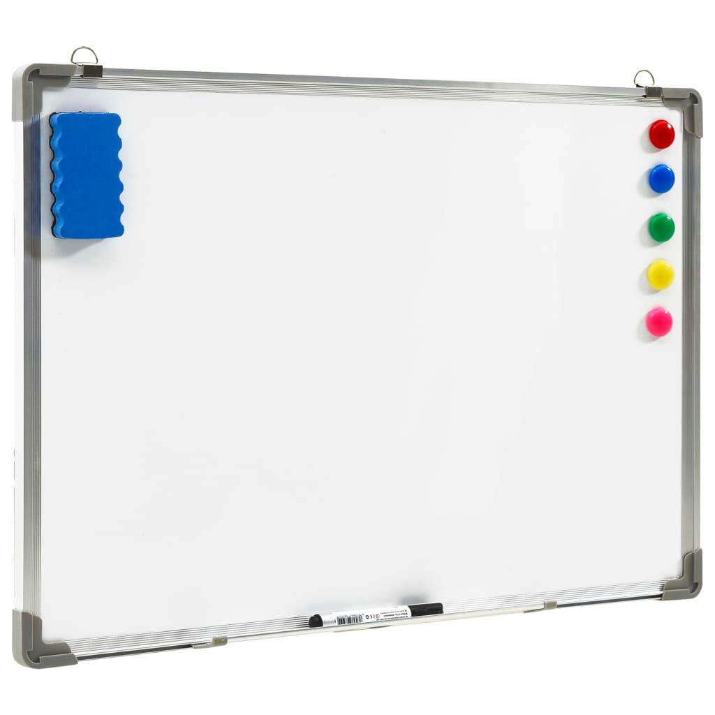 Magnetic Dry-Erase Whiteboard White Steel