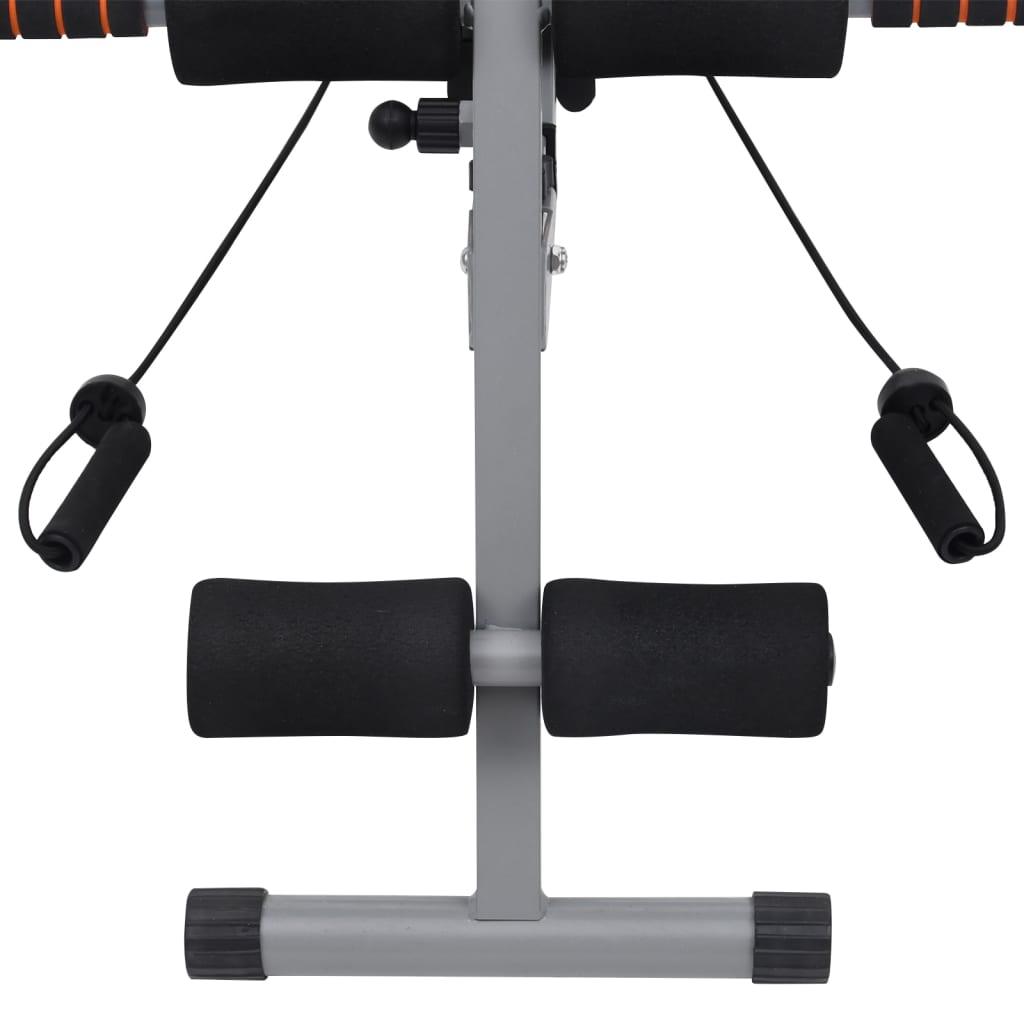 L-Shaped Abdominal Trainer With Elastic Strings