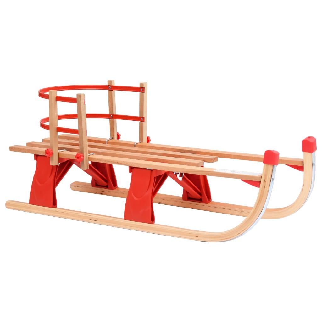 Folding Sledge Wood 110 Cm