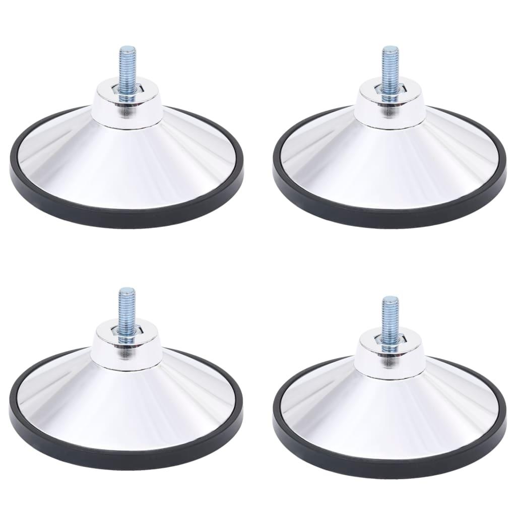 Football Table Feet 4 Pcs Chrome