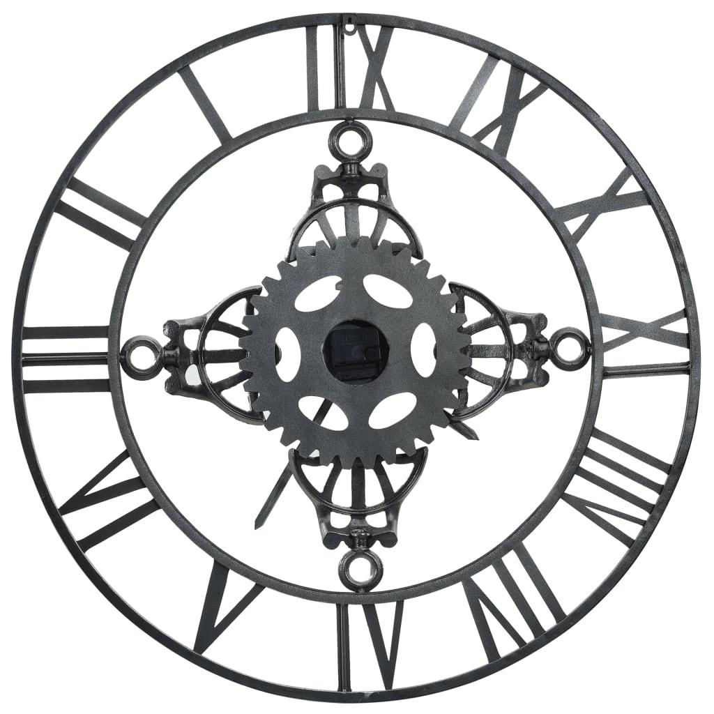 Wall Clock Silver 78 Cm Metal