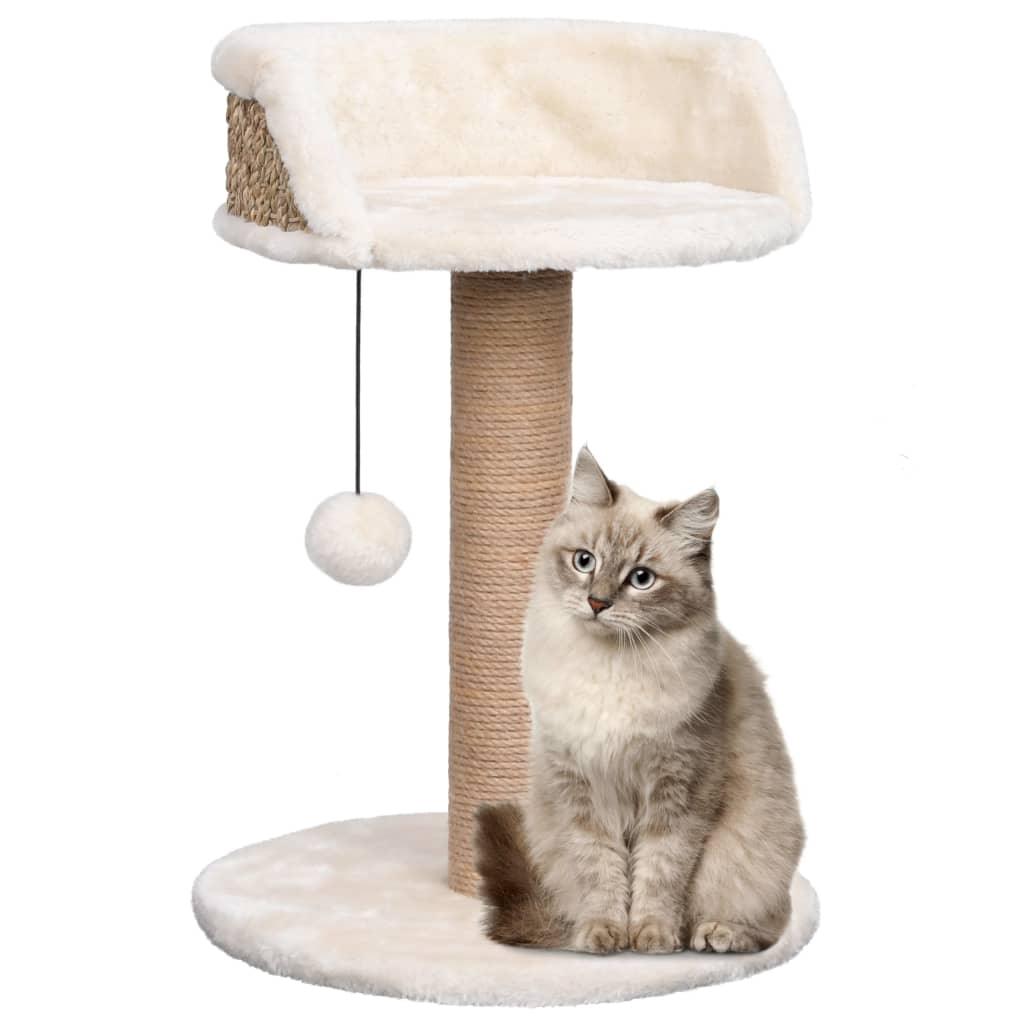 Trendyproduct.co.uk Cat Tree With Scratching Post 49 Cm Seagrass vidaXL Animals & Pet Supplies Animals & Pet Supplies > Pet Supplies > Cat Supplies > Cat Furniture Beige Cat Furniture Cat Supplies parcel Pet Supplies vidaXL