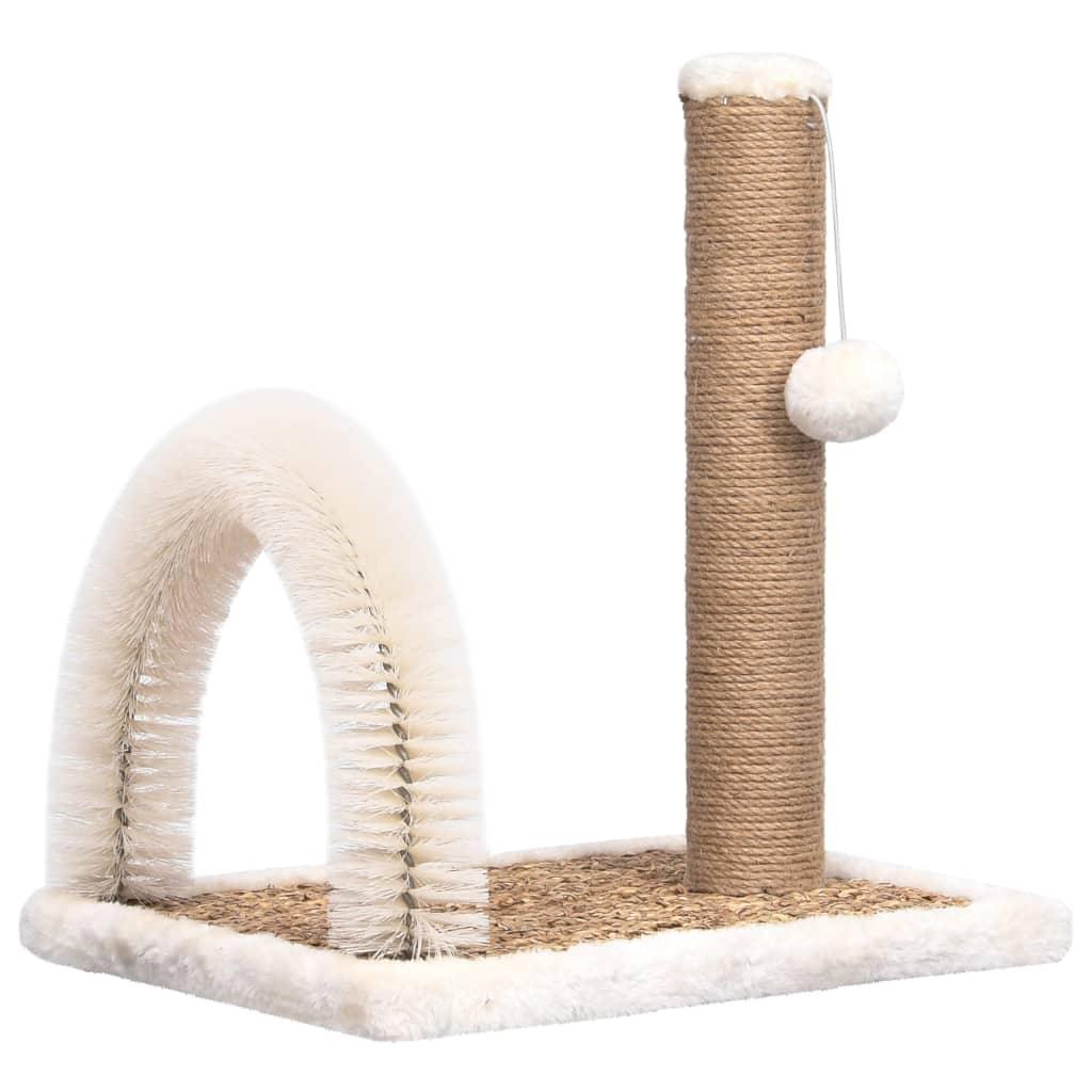 Trendyproduct.co.uk Cat Tree With Arch Grooming Brush And Scratch Post vidaXL Animals & Pet Supplies Animals & Pet Supplies > Pet Supplies > Cat Supplies > Cat Furniture Brown Cat Furniture Cat Supplies parcel Pet Supplies vidaXL