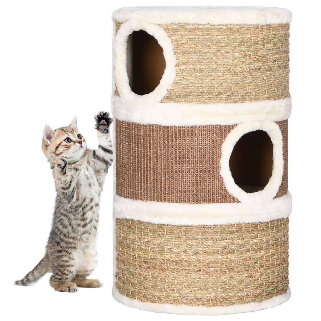 Trendyproduct.co.uk Cat Scratching Barrel 60 Cm Seagrass vidaXL Animals & Pet Supplies Animals & Pet Supplies > Pet Supplies > Cat Supplies > Cat Furniture Brown Cat Furniture Cat Supplies parcel Pet Supplies vidaXL