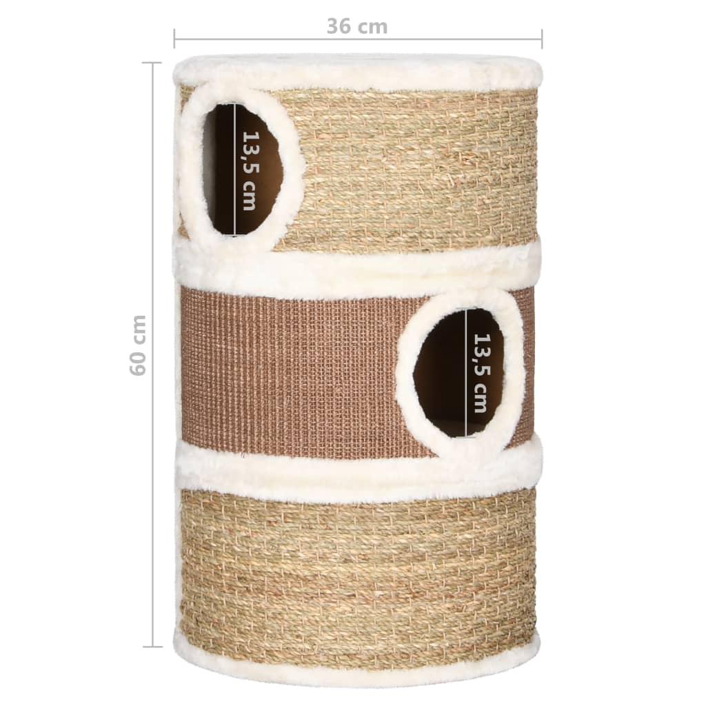 Trendyproduct.co.uk Cat Scratching Barrel 60 Cm Seagrass vidaXL Animals & Pet Supplies Animals & Pet Supplies > Pet Supplies > Cat Supplies > Cat Furniture Brown Cat Furniture Cat Supplies parcel Pet Supplies vidaXL