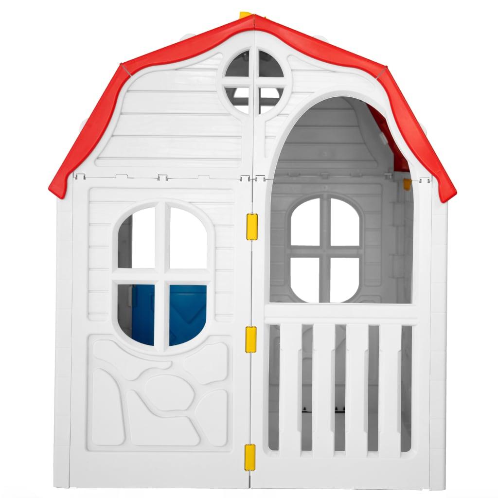 Kids Foldable Playhouse With Working Door And Windows