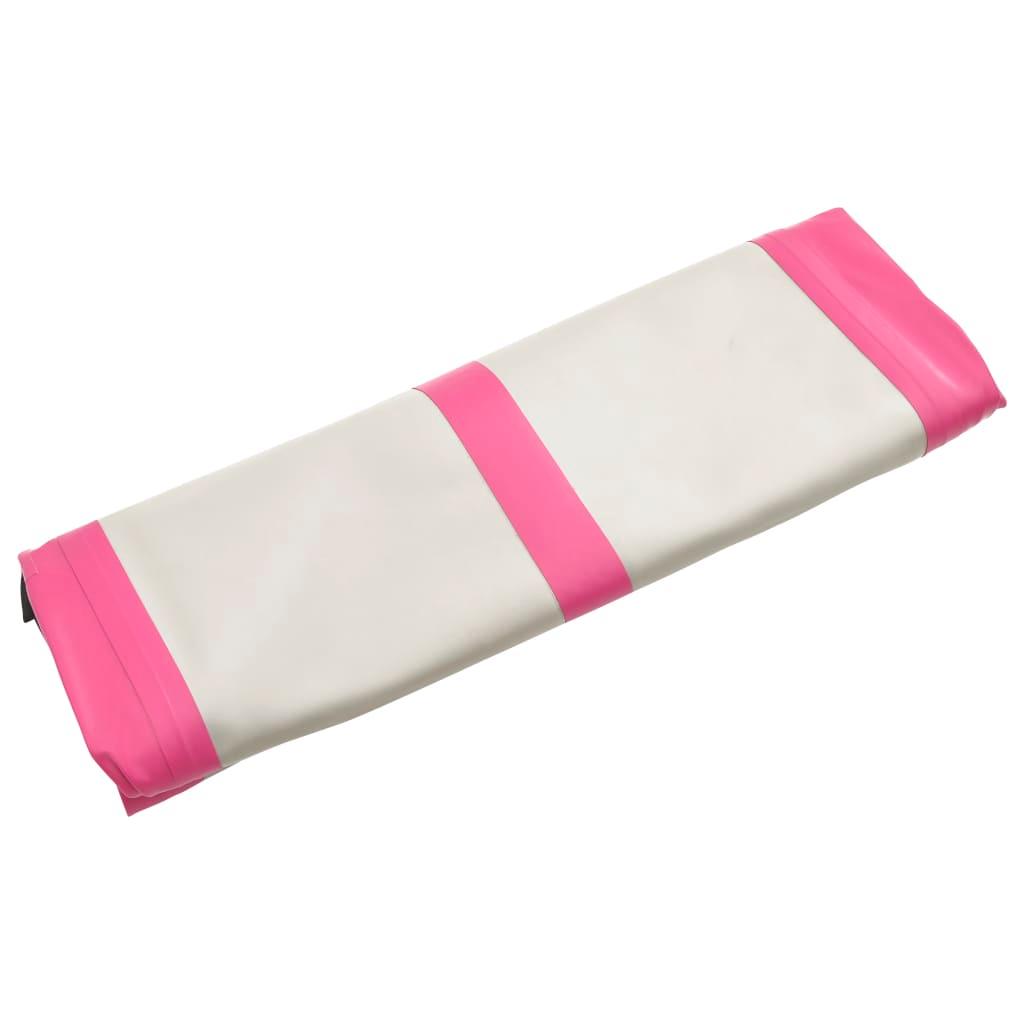 Inflatable Gymnastics Mat With Pump 60X100X15 Cm Pvc Pink