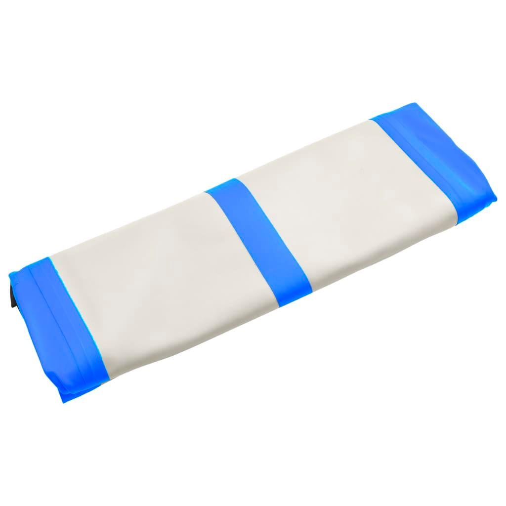 Inflatable Gymnastics Mat With Pump 60X100X15 Cm Pvc Blue