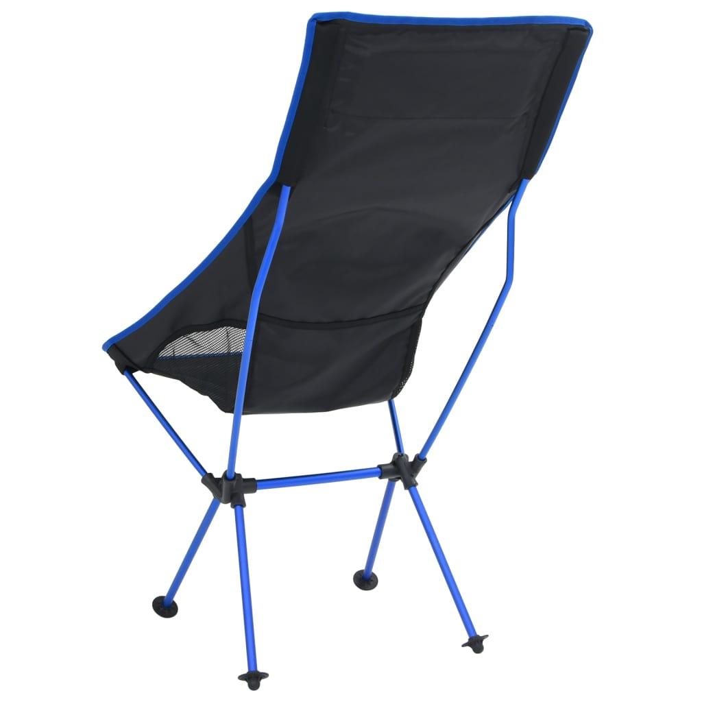 Foldable Camping Chair Pvc And Aluminium Black