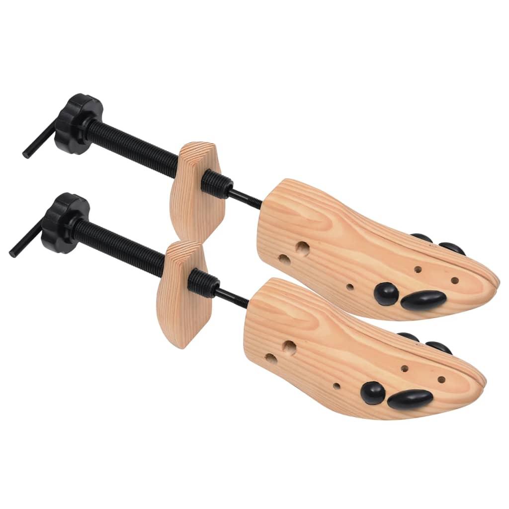 Shoe Trees 2 Pairs Size Solid Pine Wood