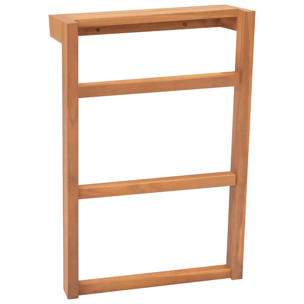 Towel Racks 2 Pcs Solid Teak Wood