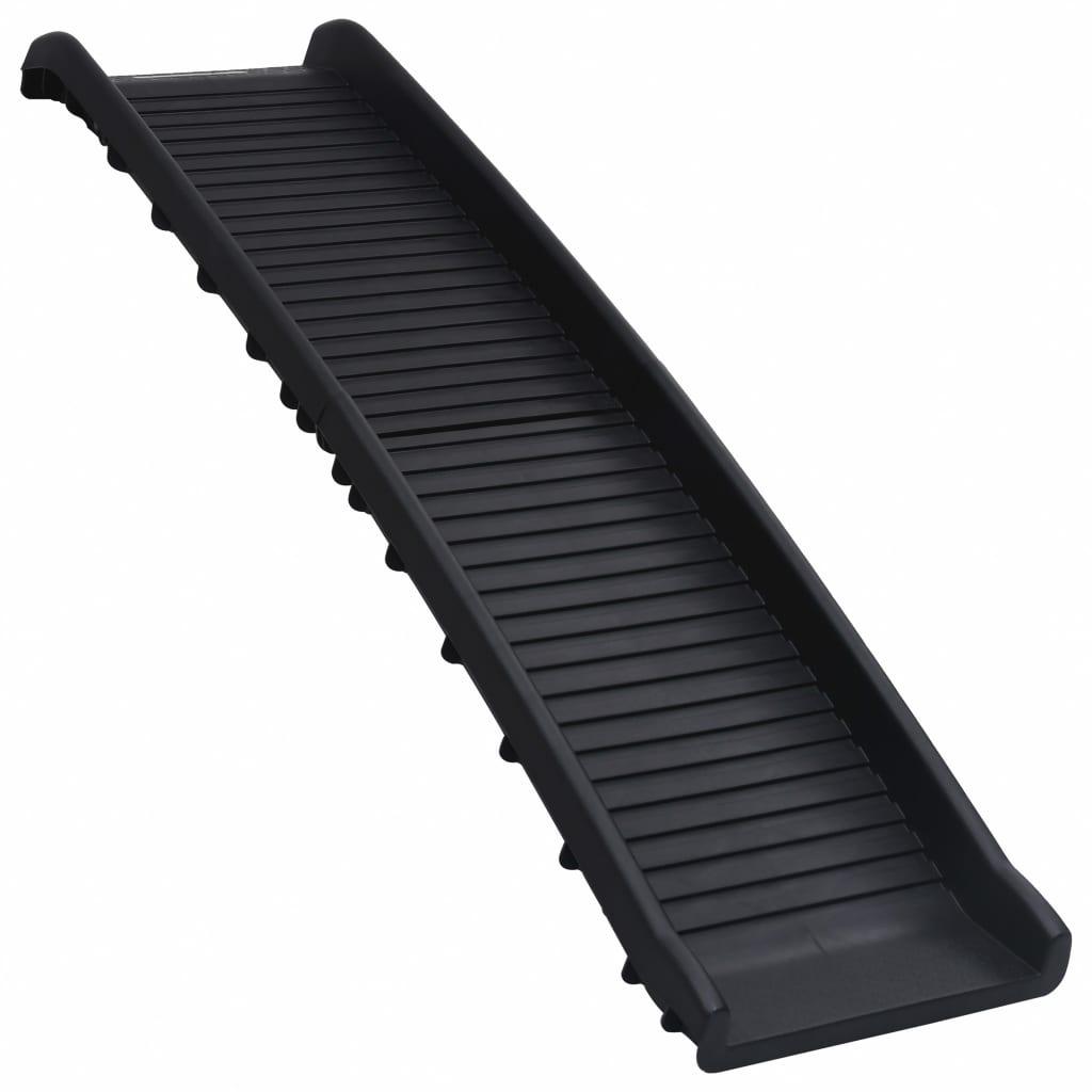 Folding Dog Ramp Black 155.5X40X15.5 Cm