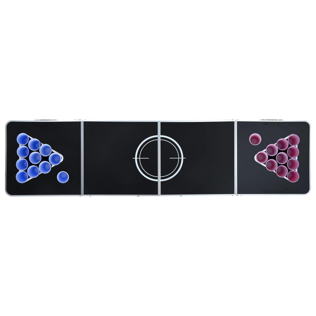 Folding Beer Pong Table With Cups And Balls 240 Cm