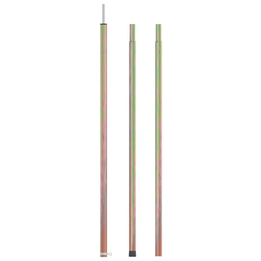 Telescopic Tent Poles With Length Of 170-255 Cm 2 Pcs Galvanised Steel