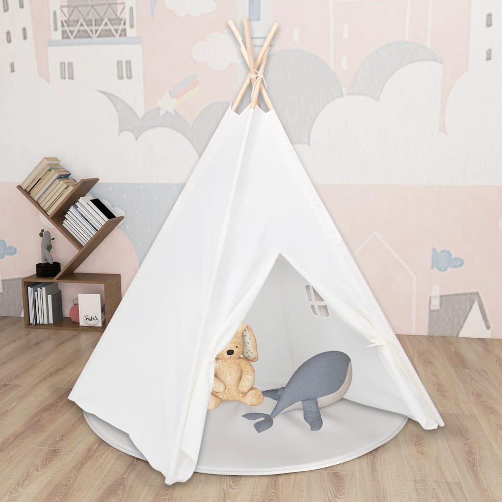 Children Teepee Tent With Bag Peach Skin 120X120X150 Cm