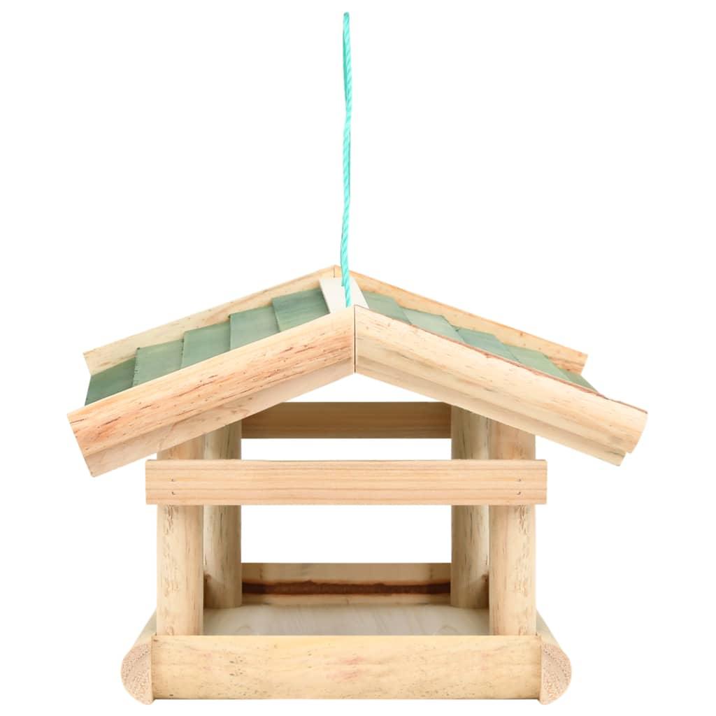 Bird Feeder Solid Wood 35X29.5X21 Cm