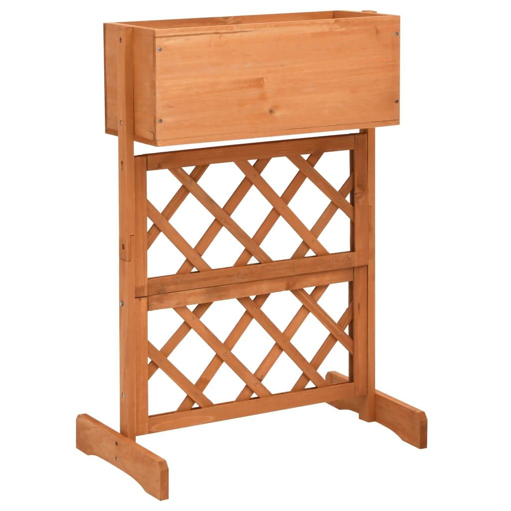 Garden Trellis Planter 45X30X74 Cm Solid Firwood