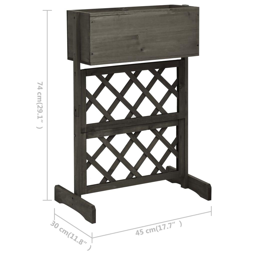 Garden Trellis Planter 45X30X74 Cm Solid Firwood