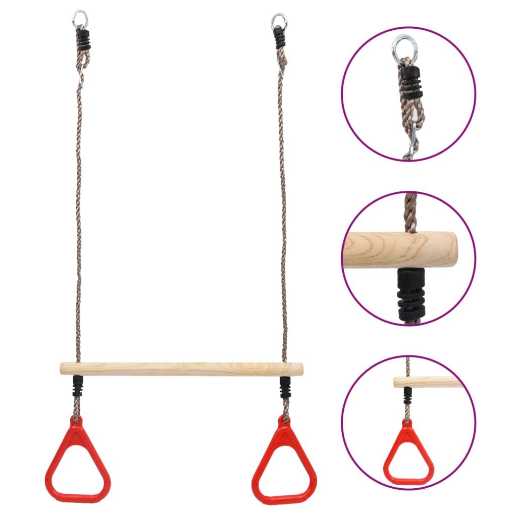 Trapeze Swing Bar With Rings