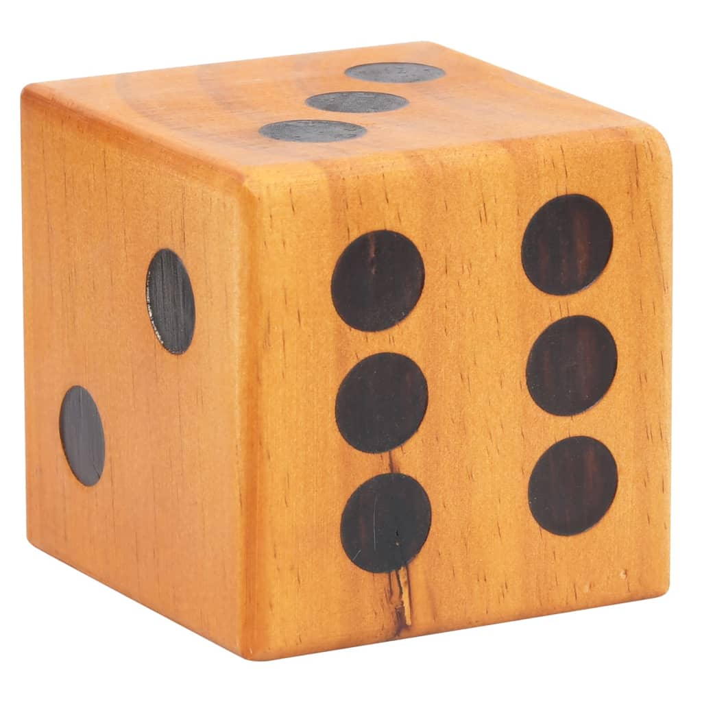 Giant Yard Dice Set 6 Pcs Solid Pinewood