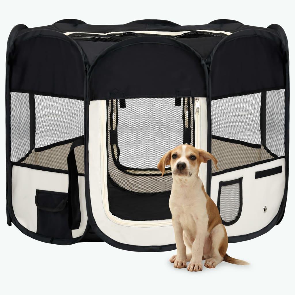 Trendyproduct.co.uk Foldable Dog Playpen With Carrying Bag vidaXL Animals & Pet Supplies Animals & Pet Supplies > Pet Supplies > Dog Supplies > Dog Kennels & Runs Blue Dog Kennels & Runs Dog Supplies parcel Pet Supplies vidaXL