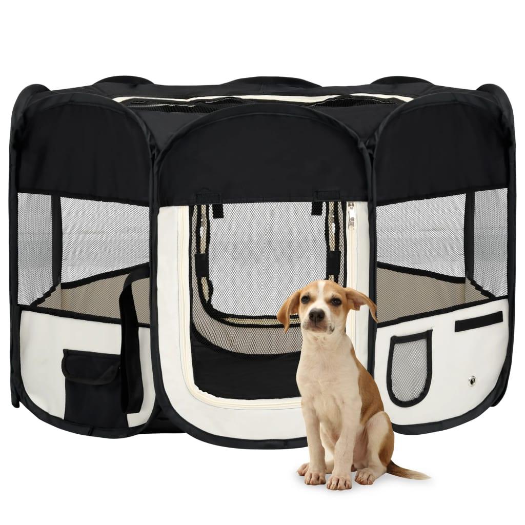 Trendyproduct.co.uk Foldable Dog Playpen With Carrying Bag vidaXL Animals & Pet Supplies Animals & Pet Supplies > Pet Supplies > Dog Supplies > Dog Kennels & Runs Blue Dog Kennels & Runs Dog Supplies parcel Pet Supplies vidaXL