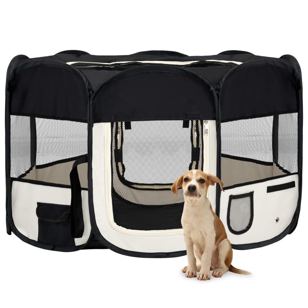 Trendyproduct.co.uk Foldable Dog Playpen With Carrying Bag vidaXL Animals & Pet Supplies Animals & Pet Supplies > Pet Supplies > Dog Supplies > Dog Kennels & Runs Blue Dog Kennels & Runs Dog Supplies parcel Pet Supplies vidaXL