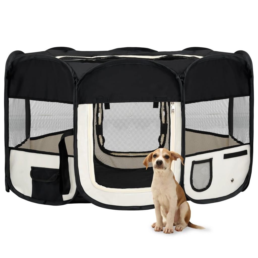 Trendyproduct.co.uk Foldable Dog Playpen With Carrying Bag vidaXL Animals & Pet Supplies Animals & Pet Supplies > Pet Supplies > Dog Supplies > Dog Kennels & Runs Blue Dog Kennels & Runs Dog Supplies parcel Pet Supplies vidaXL