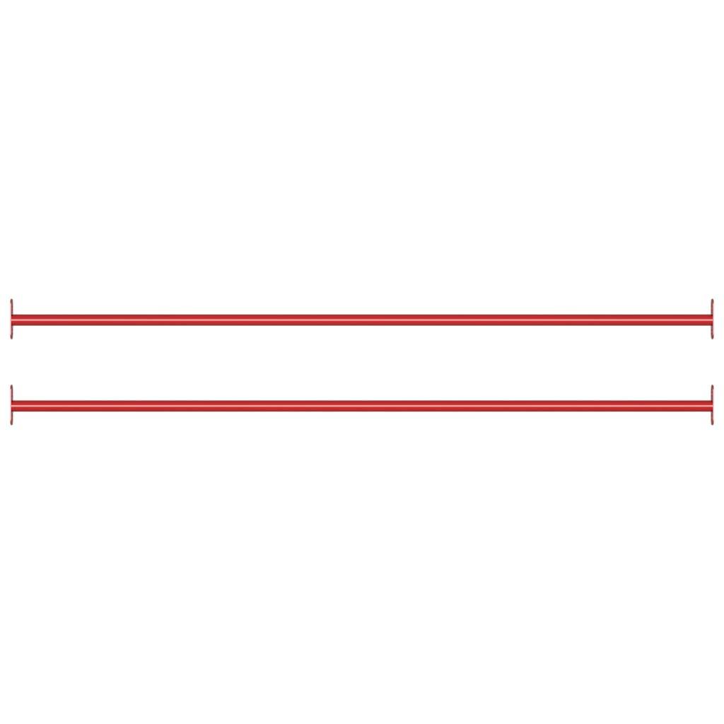 Turning Bars 2 Pcs 125 Cm Steel Red