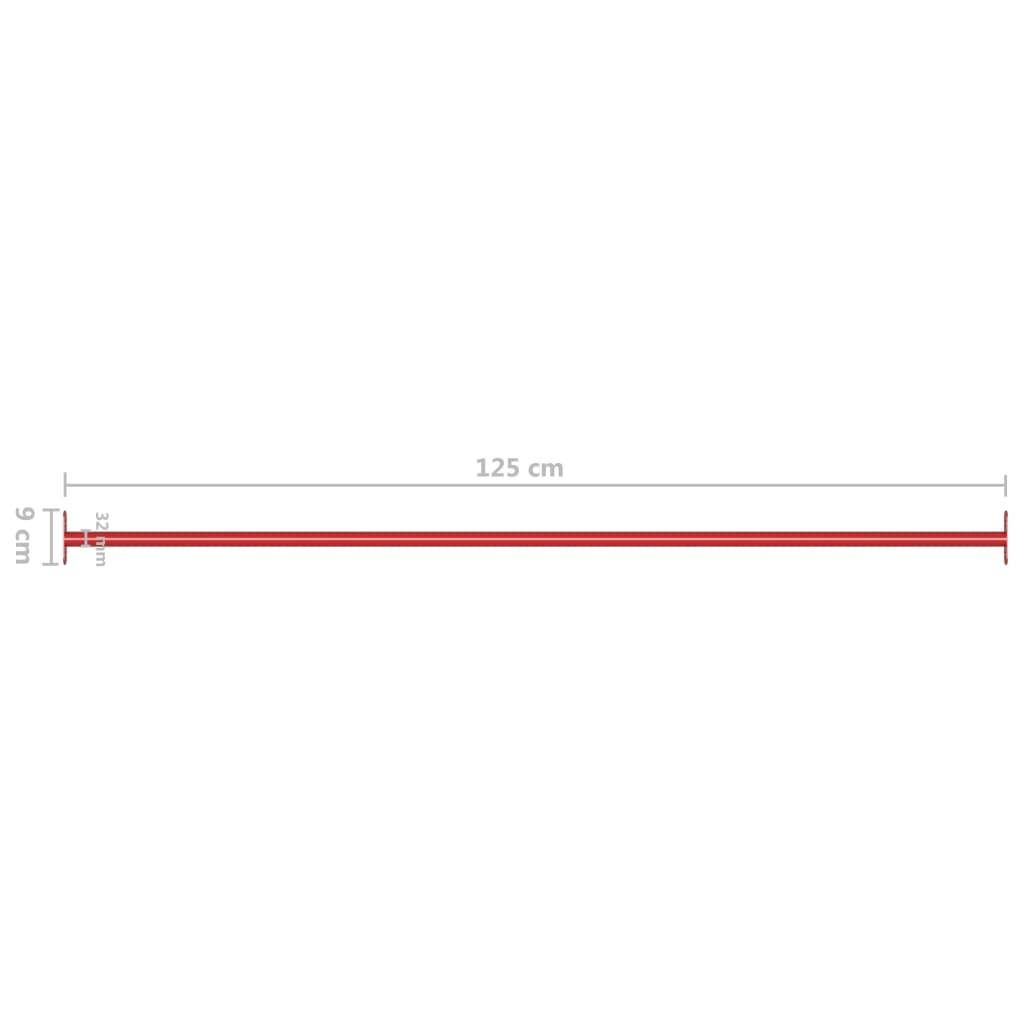 Turning Bars 2 Pcs 125 Cm Steel Red