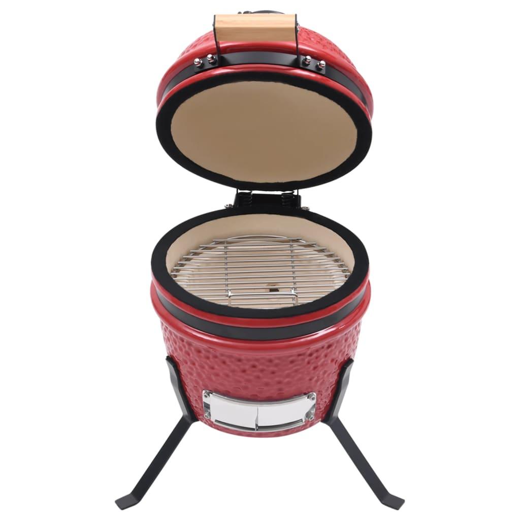 2-In-1 Kamado Barbecue Grill Smoker Ceramic 56 Cm