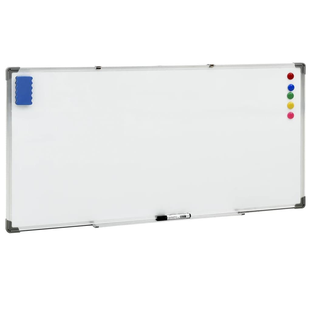 Magnetic Dry-Erase Whiteboard White Steel