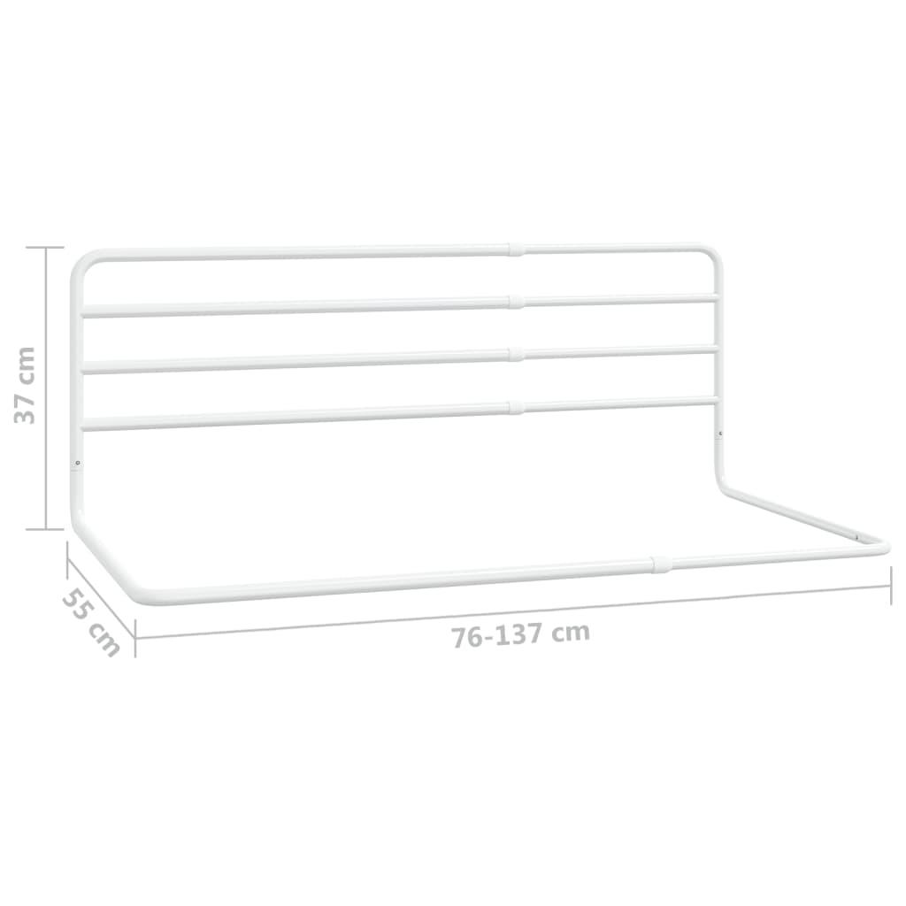 Toddler Safety Bed Rail White (76-137)X55 Cm Iron