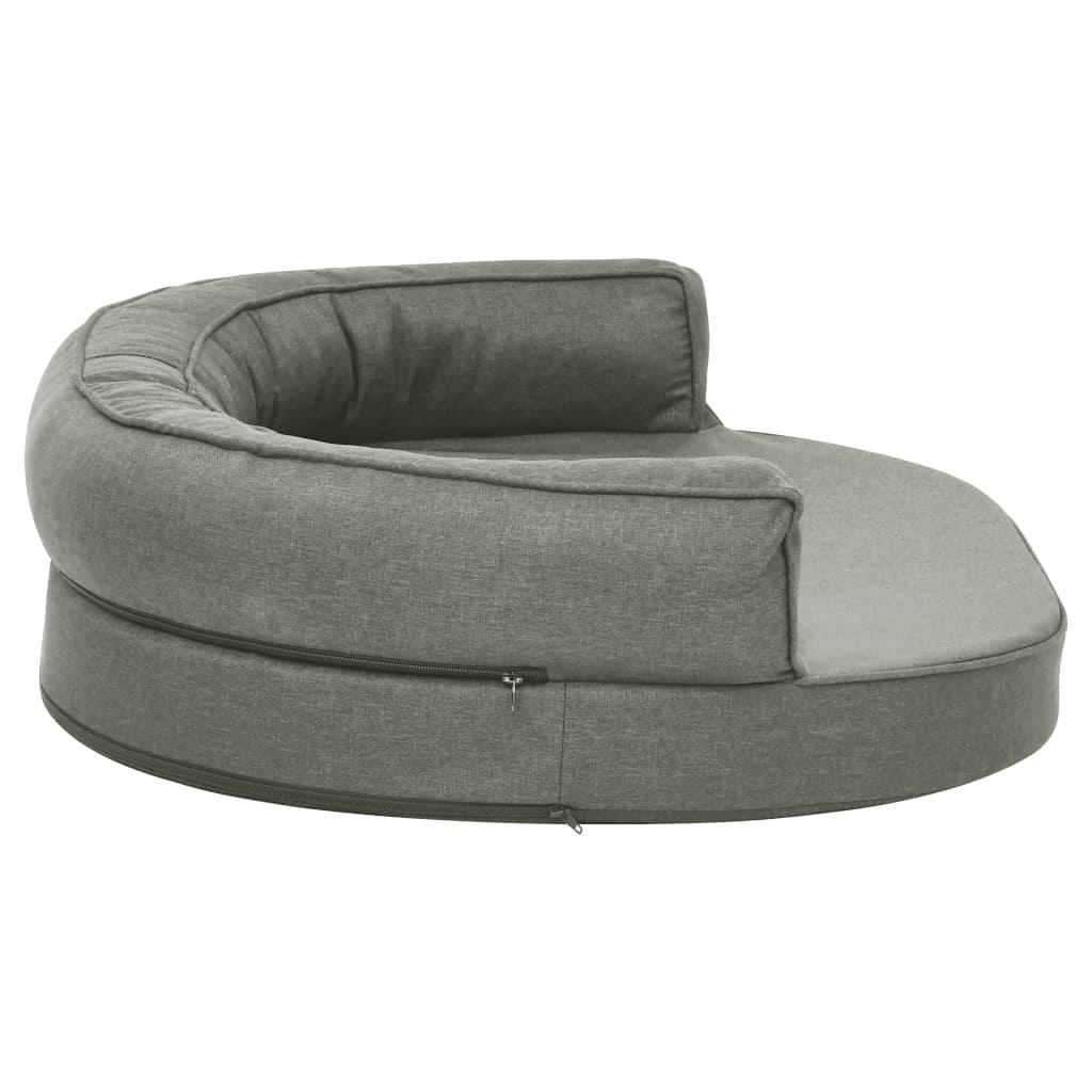 Trendyproduct.co.uk Ergonomic Dog Bed Mattress Linen Look vidaXL Animals & Pet Supplies Animals & Pet Supplies > Pet Supplies > Dog Supplies > Dog Beds Dog Beds Dog Supplies Grey parcel Pet Supplies vidaXL