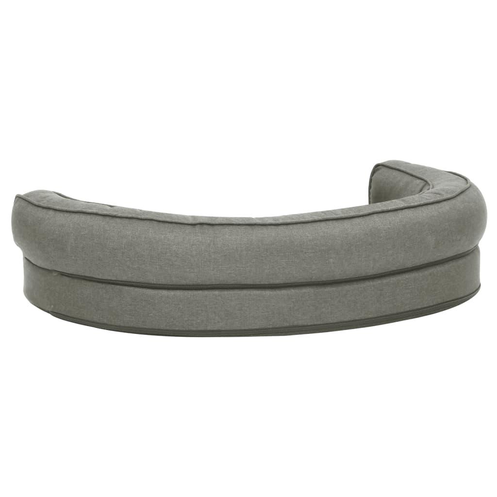 Trendyproduct.co.uk Ergonomic Dog Bed Mattress Linen Look vidaXL Animals & Pet Supplies Animals & Pet Supplies > Pet Supplies > Dog Supplies > Dog Beds Dog Beds Dog Supplies Grey parcel Pet Supplies vidaXL