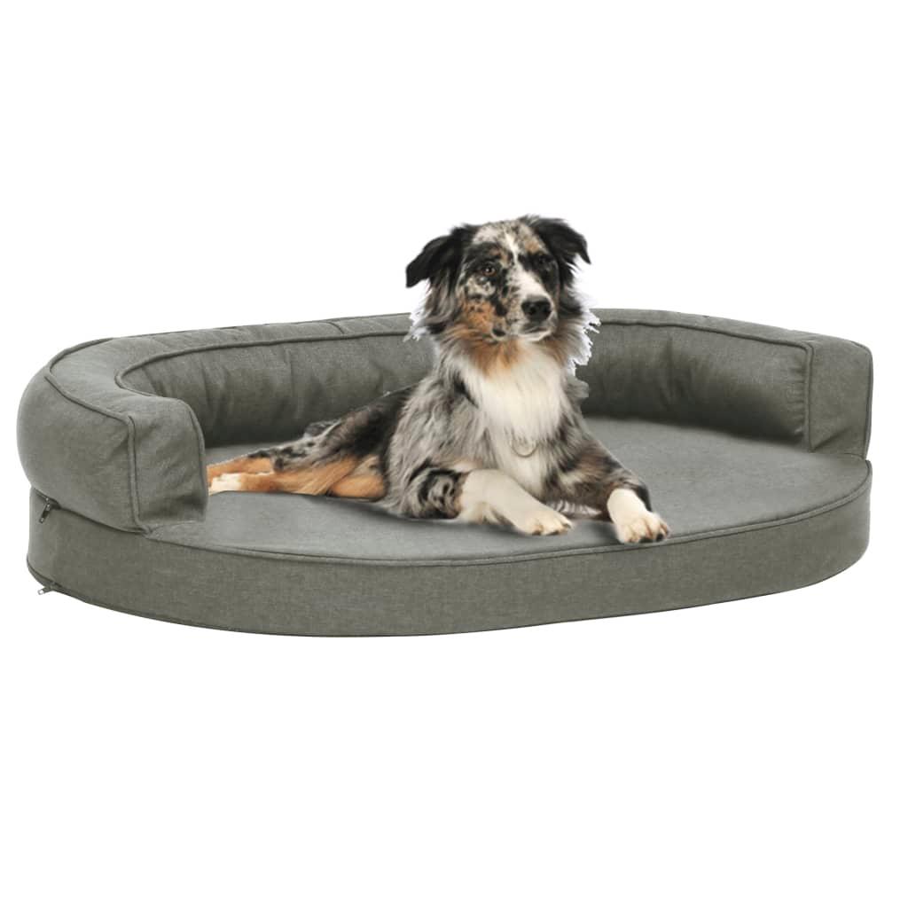 Trendyproduct.co.uk Ergonomic Dog Bed Mattress Linen Look vidaXL Animals & Pet Supplies Animals & Pet Supplies > Pet Supplies > Dog Supplies > Dog Beds Dog Beds Dog Supplies Grey parcel Pet Supplies vidaXL